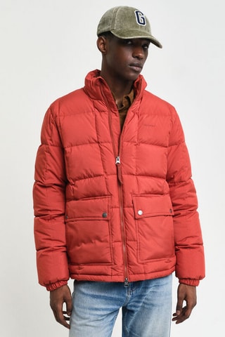 Blusão regular - Vermelho-tijolo