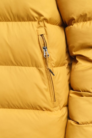 Blusão regular com capuz - Amarelo mostarda