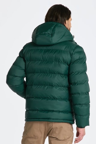 Blusão regular com capuz - Verde-escuro