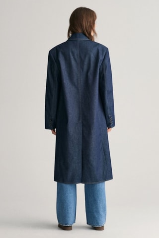 Sobretudo oversize - Azul-ganga