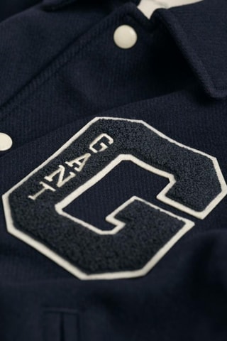 Teddy regular em lã - Azul-marinho