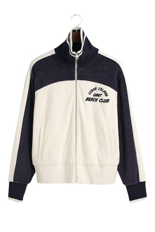 Casaco - Cru e azul-marinho