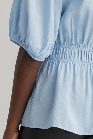 Blusa relaxed - Azul-claro