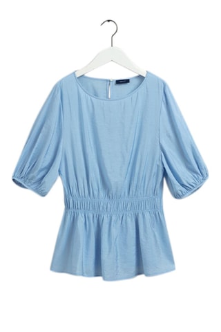 Blusa relaxed - Azul-claro