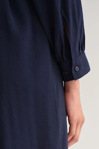 Vestido relaxed - Azul-marinho