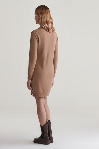 Robe pull en laine d’agneau - Camel