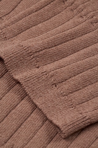 Vestido-camisola relaxed - Castanho