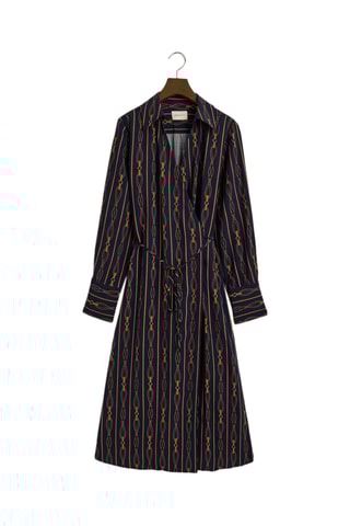 Vestido traçado regular - Azul-marinho