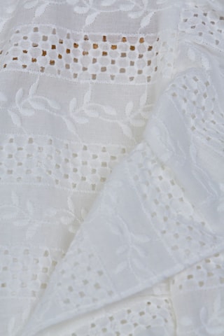 Vestido trapézio regular - Cru