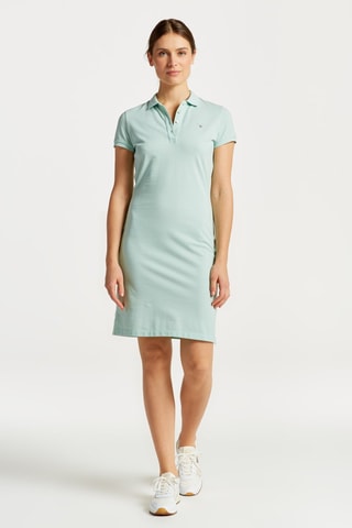 Vestido-polo regular - Verde-claro