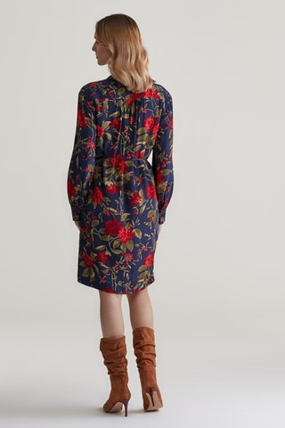 Vestido-camisa relaxed - Azul-marinho