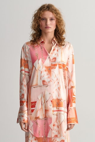 Camisa em seda - Coral