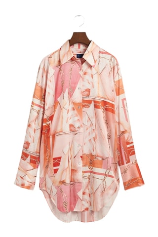 Camisa em seda - Coral