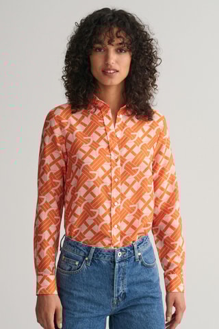 Camisa em seda - Coral