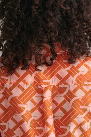 Camisa em seda - Coral