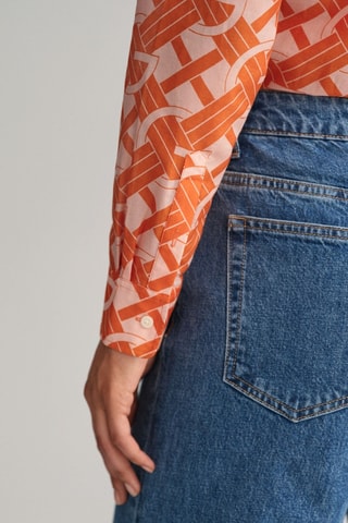 Camisa em seda - Coral