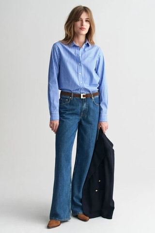 Camisa regular - Azul-claro