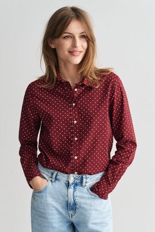 Camisa - Bordô e branco