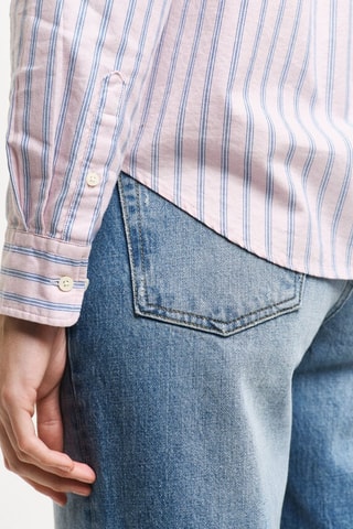 Camisa regular em algodão biológico - Rosa