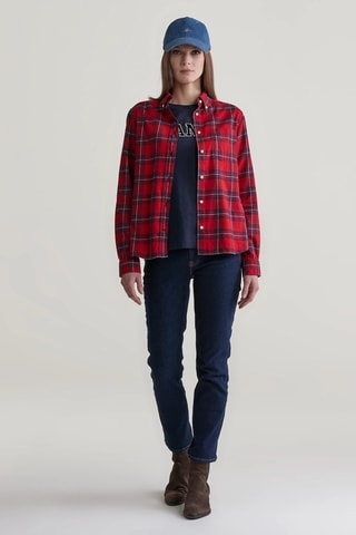 Camisa regular - Vermelho