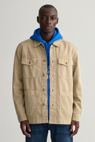 Sobrecamisa regular - Bege