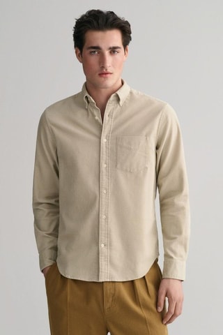 Camisa regular - Bege