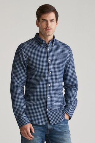 Camisa slim - Azul