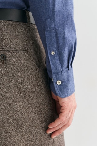 Camisa regular - Azul