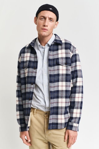 Sobrecamisa regular - Azul