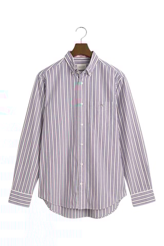 Camisa regular - Branco e bordô