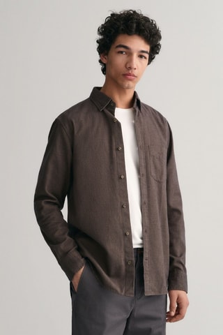 Camisa - Castanho-escuro