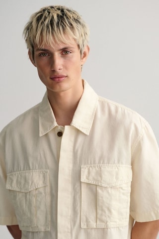 Camisa em linho - Bege