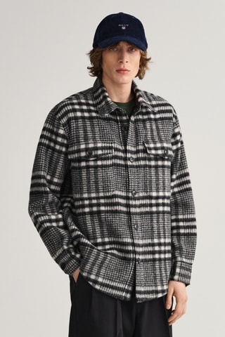 Sobrecamisa de lã - Preto