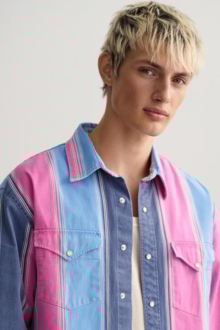 Camisa relaxed - Rosa