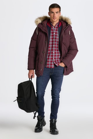 Camisa regular - Vermelho