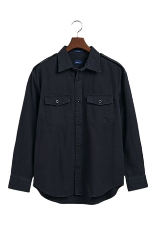 Camisa relaxed - Azul-marinho