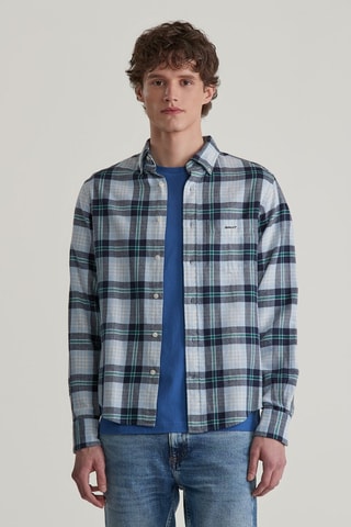 Camisa regular - Azul