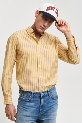 Camisa relaxed - Amarelo e azul
