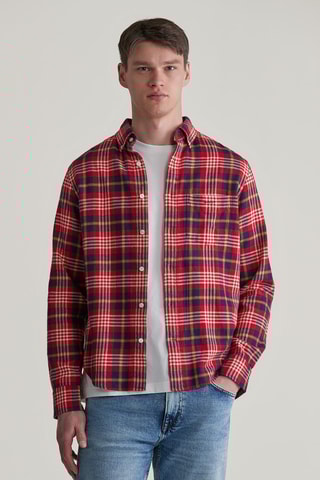 Camisa regular - Vermelho