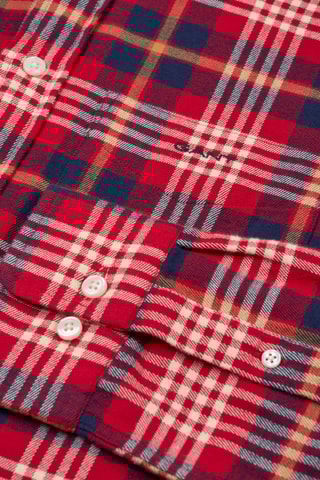 Camisa regular - Vermelho