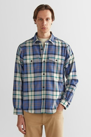 Sobrecamisa regular - Azul