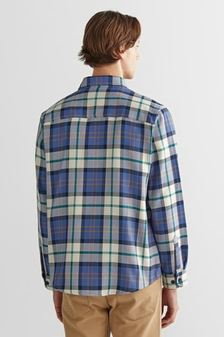 Sobrecamisa regular - Azul