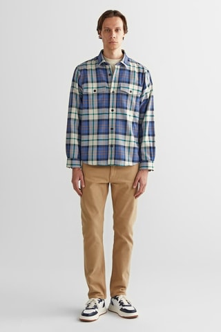 Sobrecamisa regular - Azul