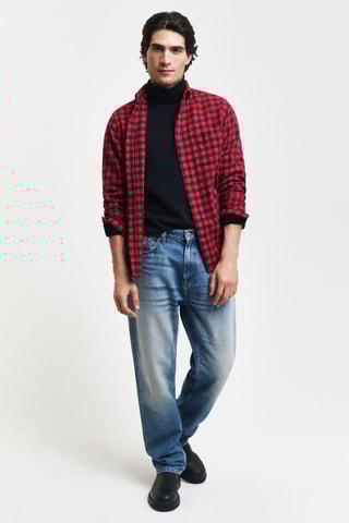 Camisa regular - Vermelho