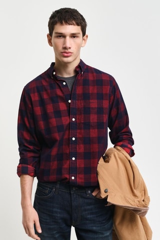 Camisa regular - Vermelho
