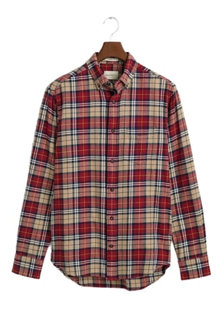 Camisa regular - Vermelho