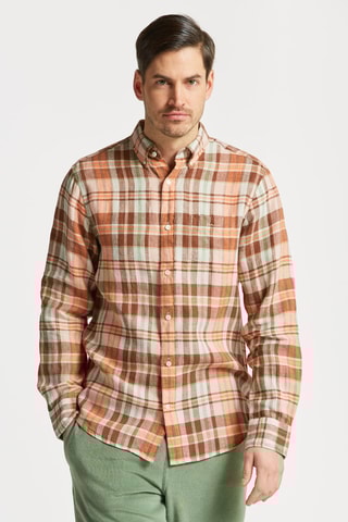 Camisa em linho - Laranja