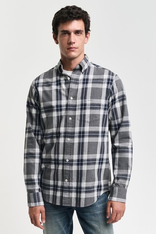 Camisa regular - Cinzento