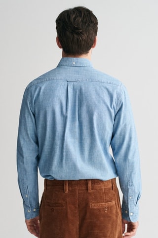 Camisa regular - Azul-claro