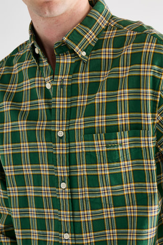 Camisa em algodão biológico - Verde